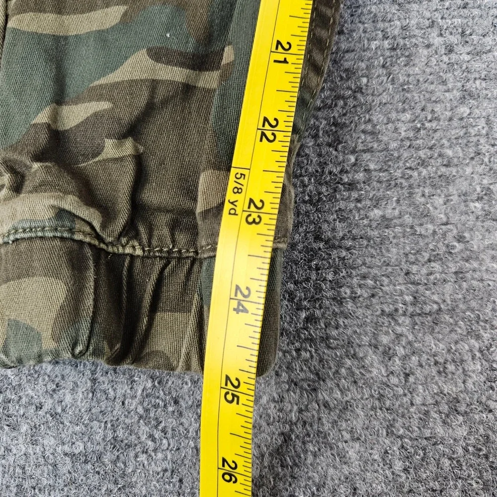 Levis Boys Camo Jogger Pants Green Brown Size 12 Reg Elastic Waist Drawstring